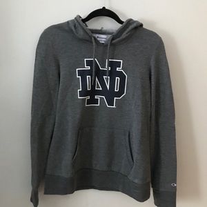 Norte Dame gray hoodie